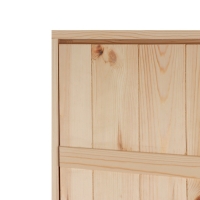 Дверной блок для бани, 190&times;70см, из сосны, на клиньях, массив