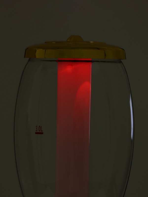 Башня пивная MonlinGold, 3 л, ёмкость для льда, подсветка, пластик, залотистый