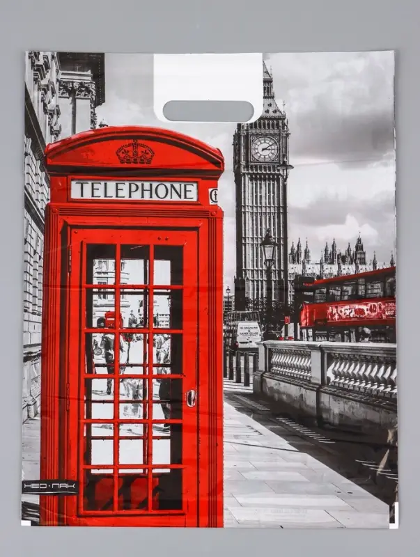 Пакет &laquo;Бен&raquo;, полиэтиленовый с вырубной ручкой, 37&times;46 см, 30 мкм