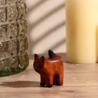 Сувенир &laquo;Причудливый кот&raquo;, 5.5&times;4.5&times;2.5 см, дерево