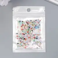 Бисер стекло 11/0 "Матовый. Меланж цветной" 10 гр