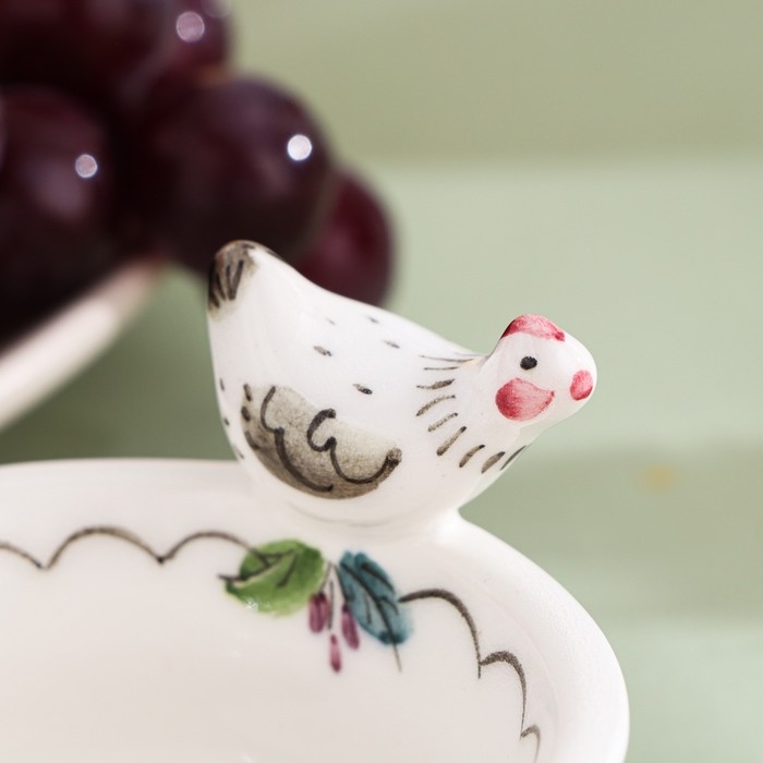 Солонка &laquo;Курочка&raquo;, 7,5х7,5х6 см, 70 мл, 1 сорт , авт.Верченко Н.П..