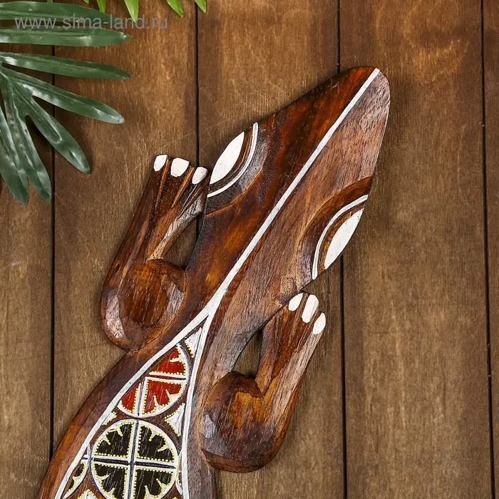 Панно &laquo;Геккон&raquo;, 100&times;17&times;1 см, дерево