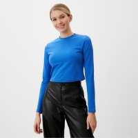 Лонгслив женский MINAKU: Basic line, цвет электро, размер 42 Лонгслив женский MINAKU: Basic line, цвет электро, размер 42