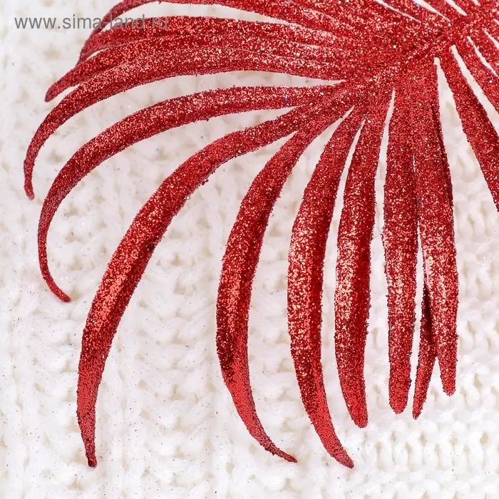 Декор блеск &laquo;Листья пальма&raquo;, h=20 см, МИКС