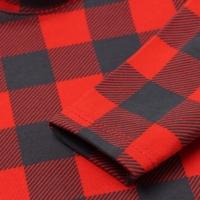 Костюм: джемпер и брюки Крошка Я "Клеточка", рост 74-80 см, красный