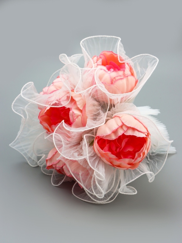 Флористический материал для букетов, белый, 28см*4м