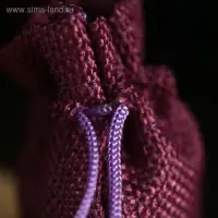 Мешочек подарочный из холщи, сиреневый, 7&times;9 см