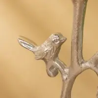 Подсвечник &laquo;Соловей на ветке&raquo;, 9.5&times;14&times;29 см, алюминий
