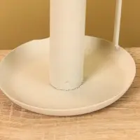 Подсвечник на 1 свечу текстурный с ручкой и блюдцем &laquo;Фисташка&raquo;, 10&times;10&times;9.5 +/- 0.5 см