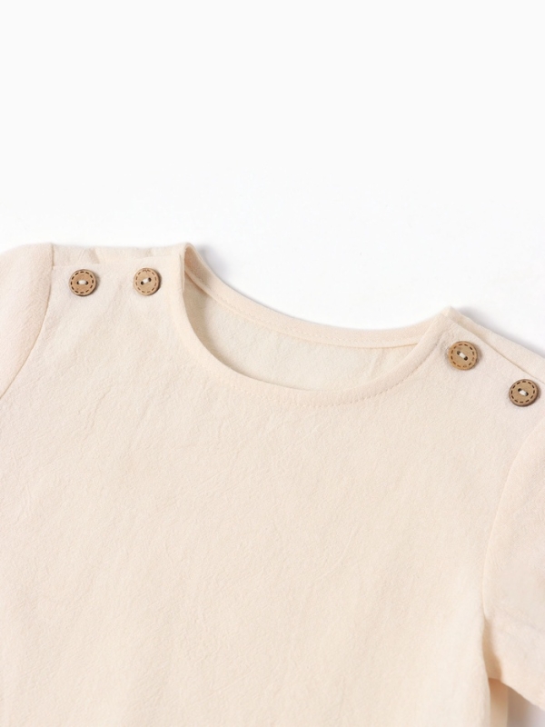 Футболка детская MINAKU, рост 86-92 см, бежевая Футболка детская MINAKU, рост 86-92 см, бежевая