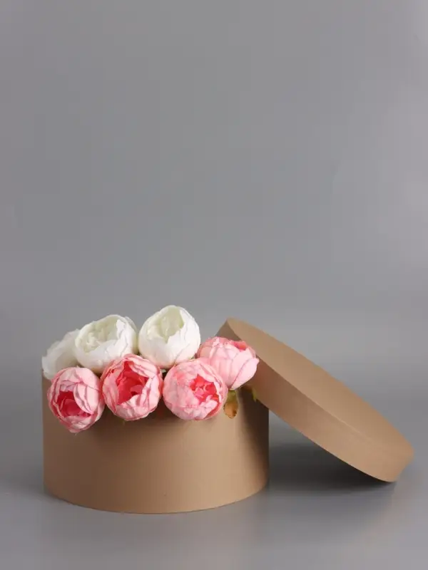 Коробка круглая крафт, 30 х 15 см