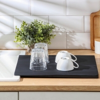 Сушилка для посуды, 40,5&times;33 см, цвет чёрный