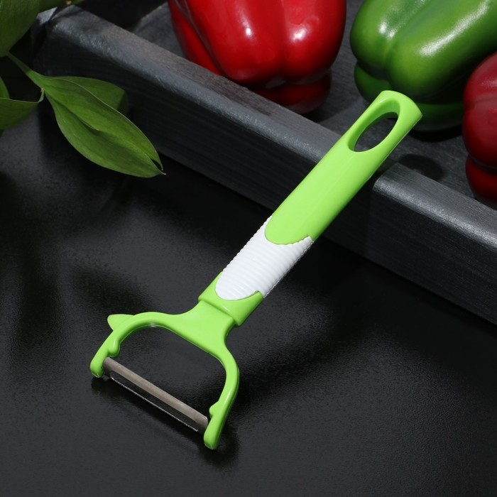 Овощечистка Доляна &laquo;Ритм&raquo;, 15 см, цвет МИКС