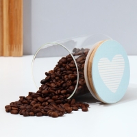 Банка для хранения сыпучих продуктов и круп &laquo;Готовь с любовью&raquo;, 450 мл