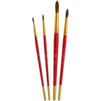 Набор из 4 кистей, Гамма "Мультики", пони, круглые № 2, 3, 5, 7, в блистере, европодвес (371598) Набор из 4 кистей, Гамма "Мультики", пони, круглые № 2, 3, 5, 7, в блистере, европодвес (371598)