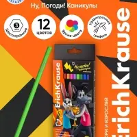 Карандаши 12 цв ErichKrause Ну, Погоди!, шестригран., пластик