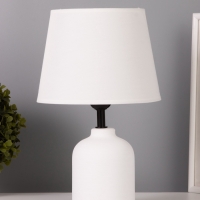 Лампа настольная "Никс" 1х40Вт Е27 белый 20х20х30см МОДЕЛЬ: Лампа настольная "Никс" 1х40Вт Е27 белый 20х20х30см МОДЕЛЬ: