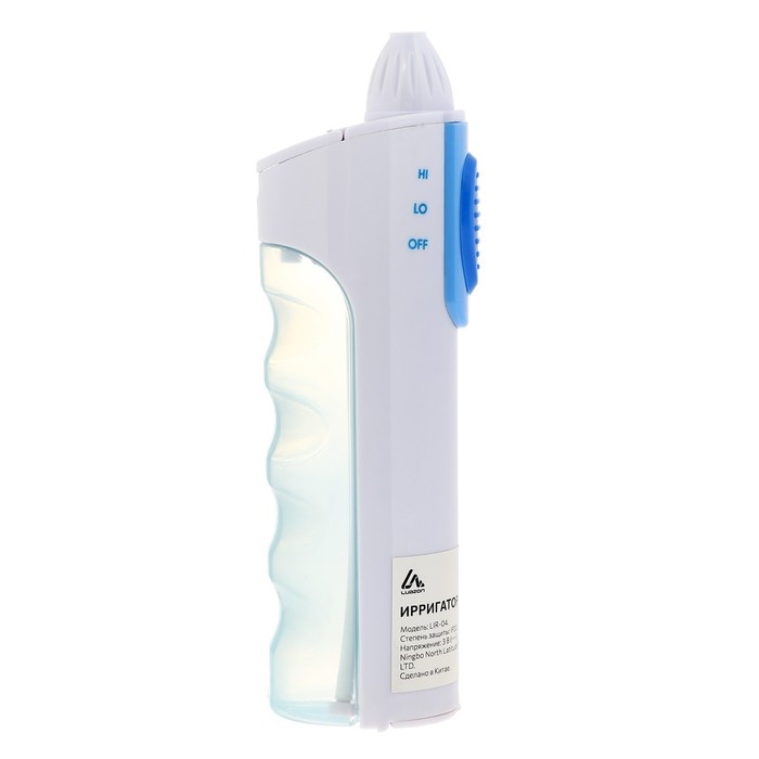 Ирригатор Luazon LIR-04, портативный, 120 мл, 2 режима, 3 насадки, от батареек Ирригатор Luazon LIR-04, портативный, 120 мл, 2 режима, 3 насадки, от батареек