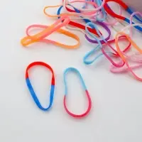 Силиконовые резинки для волос, набор, d=2 см, 50 шт., разноцветные