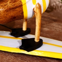 Сувенир "Утка на сёрфе" дерево 40 см