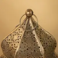 Подсвечник фонарь "Алладин" железо 10х10х16 см