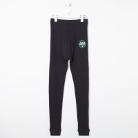 Термобельё мужское (кальсоны), цвет чёрный, размер 56