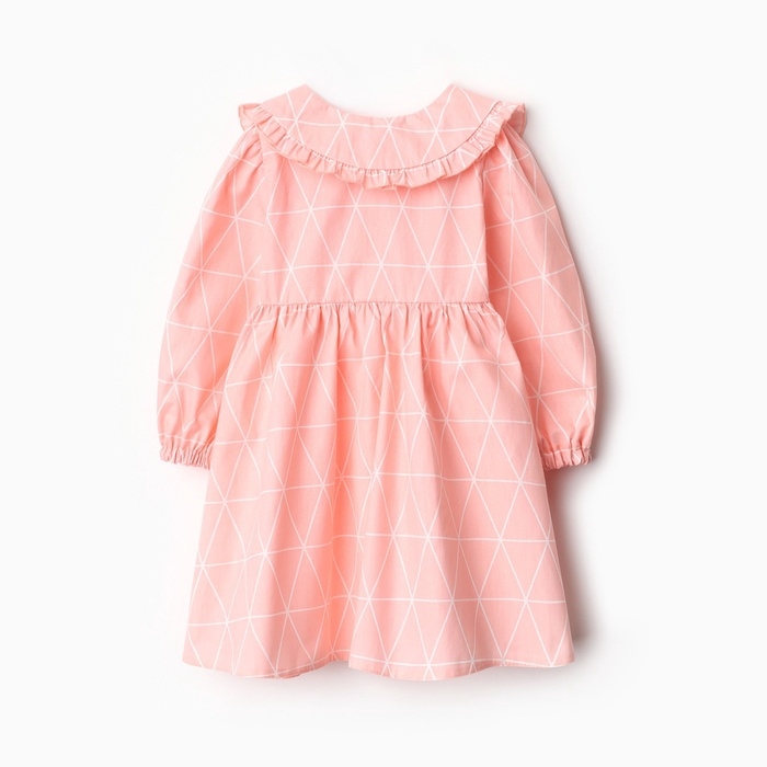 Платье детское с воротником KAFTAN "Ромбик" р.28 (86-92 см)