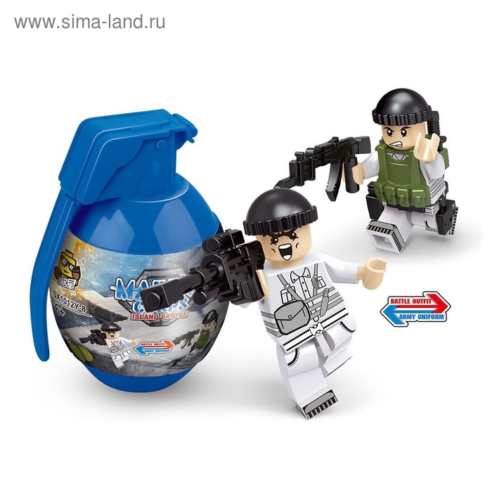 Конструктор в гранате &laquo;Вояки&raquo;, 16 видов МИКС