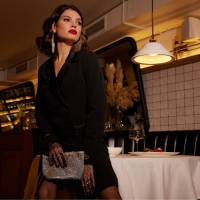 Платье (пиджак) женское MINAKU: Classic цвет черный, р-р 42 Платье (пиджак) женское MINAKU: Classic цвет черный, р-р 42