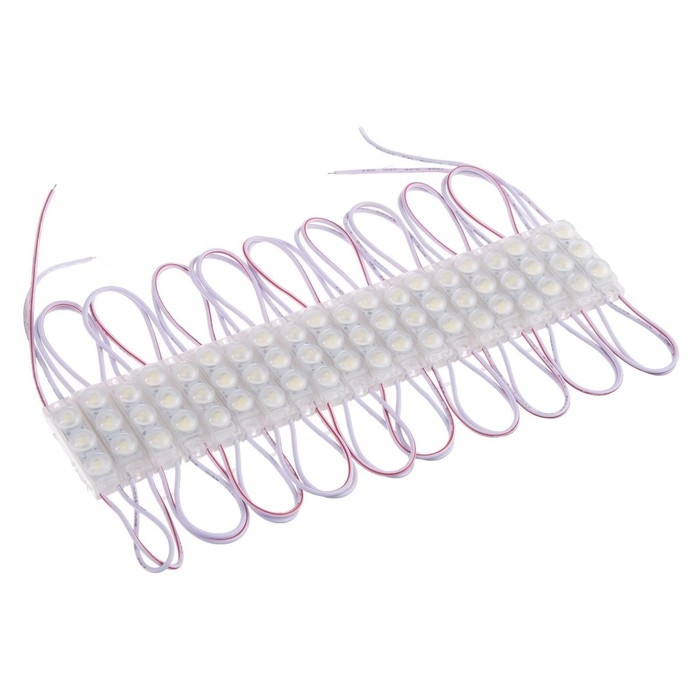 Светодиодный модуль, МИНИ, 1.5 Вт, 3 LED, 135 Lm, IP65, 6500К ,12V БЕЛЫЙ, набор 20 шт. Светодиодный модуль, МИНИ, 1.5 Вт, 3 LED, 135 Lm, IP65, 6500К ,12V БЕЛЫЙ, набор 20 шт.