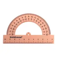 Транспортир 180&deg;/10см, ErichKrause, Pastel Bloom, микс