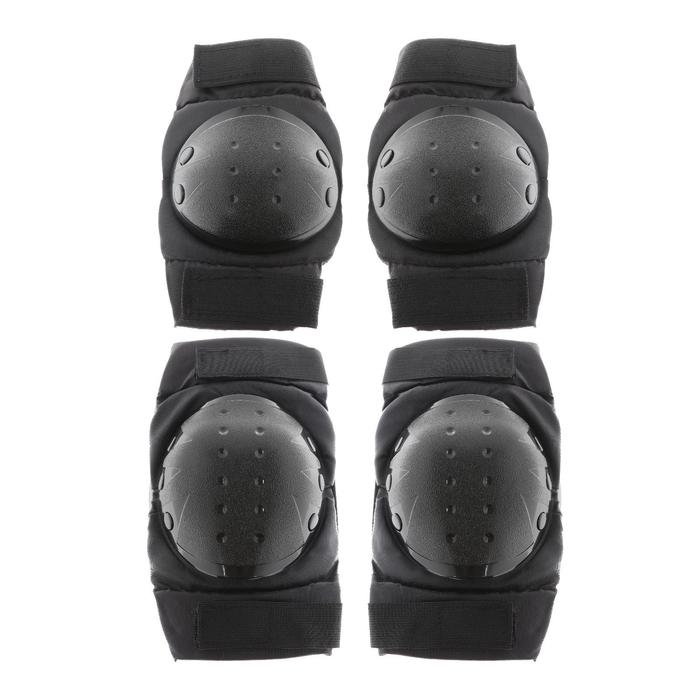 Наколенники и налокотники мотоциклетные, взрослые, цвет черный, пластик, набор 4 шт. NKL 86 Наколенники и налокотники мотоциклетные, взрослые, цвет черный, пластик, набор 4 шт. NKL 86