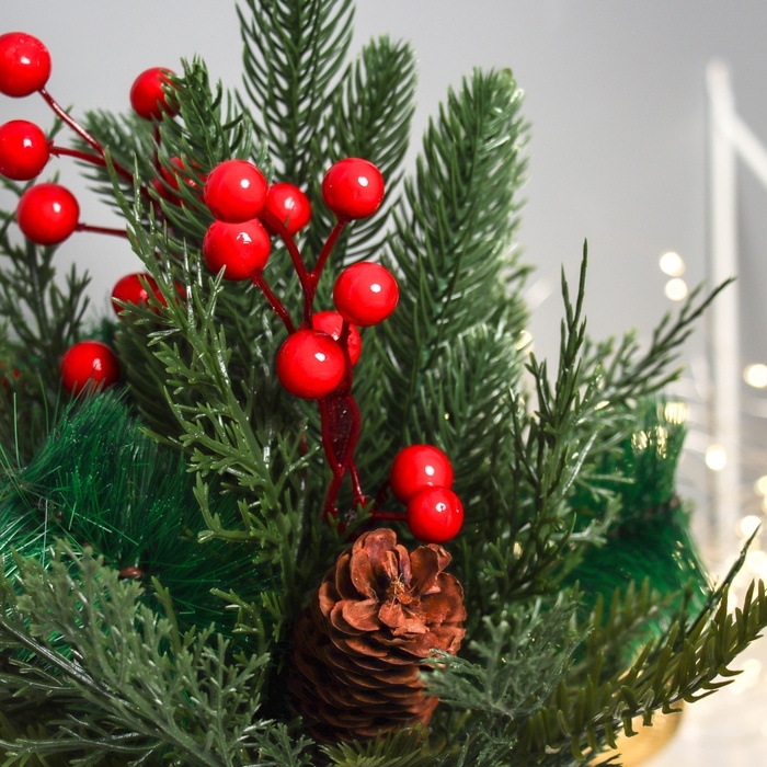 Декор Декор "Лесной фестиваль" зелень ягоды, 30 см