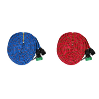 Шланг поливочный резиновый, 12 мм (1/2"), 20 м, в текстильной оплётке, с поливочным пистолетом, цвет МИКС, Greengo