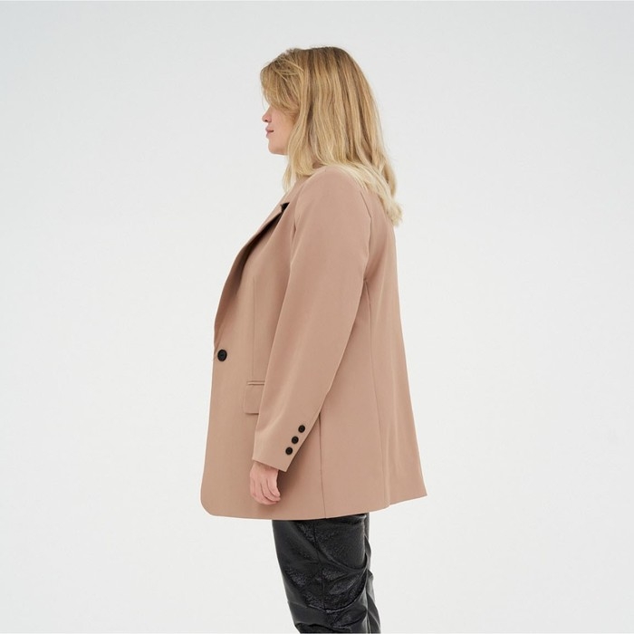 Пиджак женский MIST plus-size, р.58, бежевый Пиджак женский MIST plus-size, р.58, бежевый