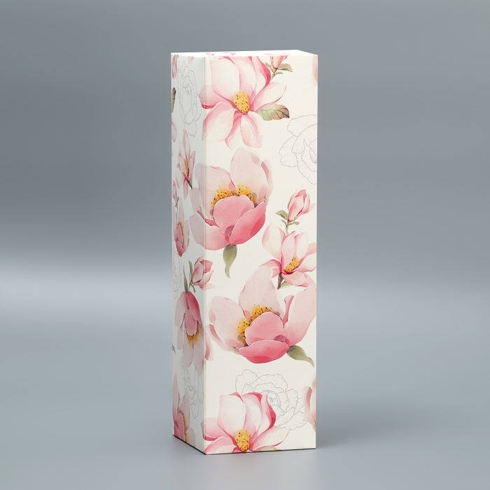 Коробка подарочная складная, упаковка, «Цветочная», 9 х 32 х 9 см Коробка подарочная складная, упаковка, «Цветочная», 9 х 32 х 9 см