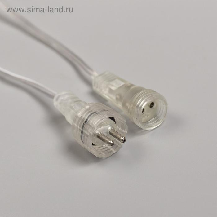 Гирлянда &laquo;Сосульки&raquo; 2.4 &times; 0.5 м, IP44, прозрачная нить, 96 LED, свечение мульти с эффектом стекания, 12 В