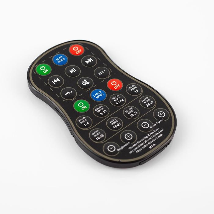 Световой прибор &laquo;Вселенная&raquo; 11 см, лазер, динамик, пульт ДУ, свечение мульти, 5 В