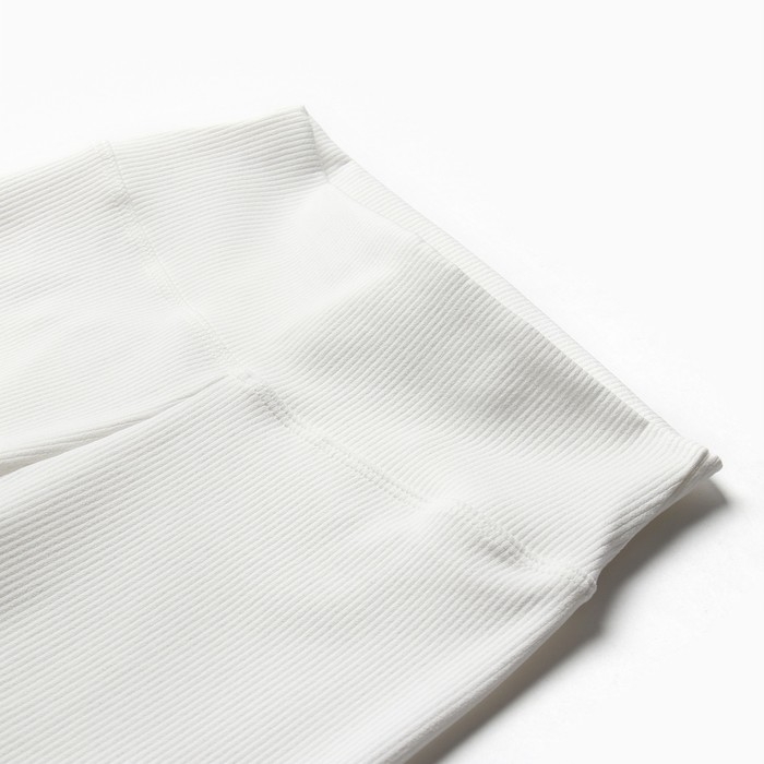 Брюки (леггинсы) спортивные женские MINAKU цвет белый, р-р 46