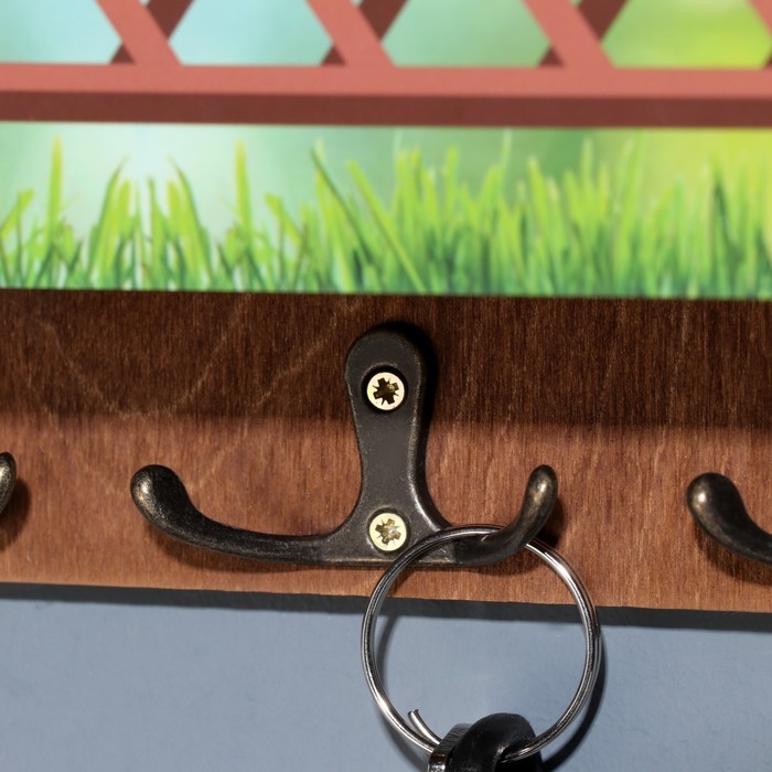 Ключница Ключница "Счастлив тот .." 3 отделения, 24х19х6 см