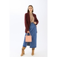 Сумка женская тоут на молнии, цвет розовый