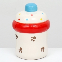 Домик для грызунов "Бутылочка" керамический, 9,2 х 9,2 х 13,5 см