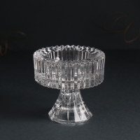 Подсвечник стекло на 1 свечу d=5 см "Греческие колоны" прозрачный 9х9х9 см Подсвечник стекло на 1 свечу d=5 см "Греческие колоны" прозрачный 9х9х9 см
