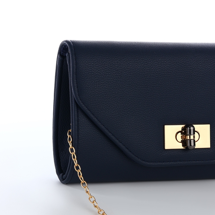 Сумка-клатч на магните, цвет синий