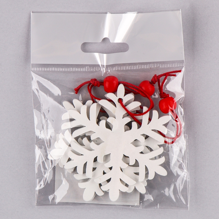 Подвеска новогодняя &laquo;Снежинка&raquo;, (набор 3 шт.)