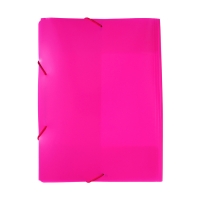 Папка на резинке А4, 500 мкм, Calligrata "Neon", корешок 30 мм, неоновая, розовая Папка на резинке А4, 500 мкм, Calligrata "Neon", корешок 30 мм, неоновая, розовая