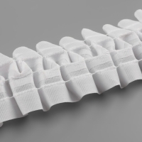 Шторная лента классическая, матовая, 6 см, 50 &plusmn; 1 м, цвет белый