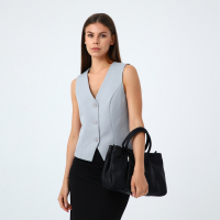 Сумка женская, отдел на молнии, наружный карман, длинный ремень, цвет чёрный