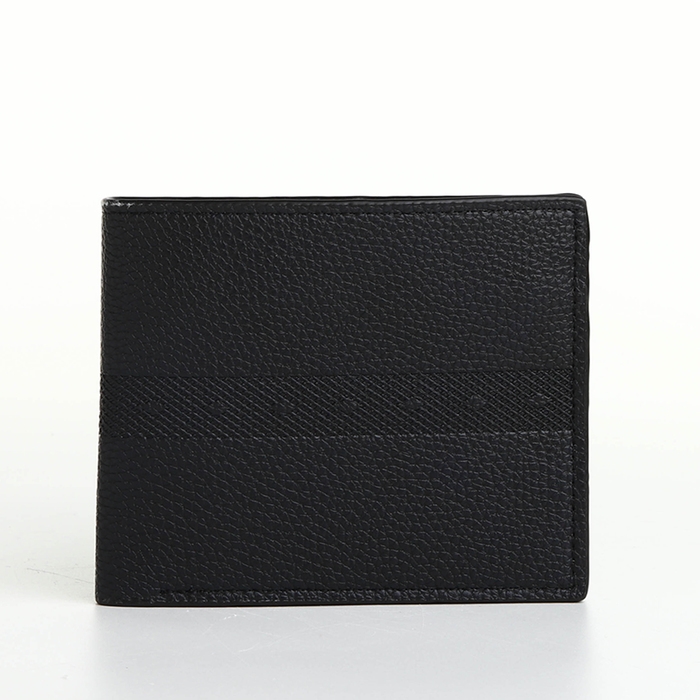 Портмоне мужское без застёжки, отдел для карт, монет, цвет чёрный Портмоне мужское без застёжки, отдел для карт, монет, цвет чёрный